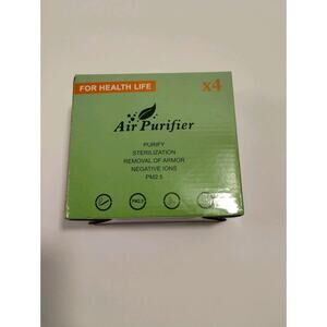 Air Purifier Wall Plug-In 4-Pack Air Ionizer Sterilization PM2.5 Black
